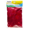 Barrilito Paquete de plumas naturales color rojo, contenido 18 gramos.
