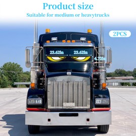 2PCS Devil Eyes Light for Windshield & Truck, 23.62inx4.72in Programmable LED Display for Car Windows - Flexible Waterproof Dynamic Eyes with Bluetooth App Control, Suitable for Cars and Trucks