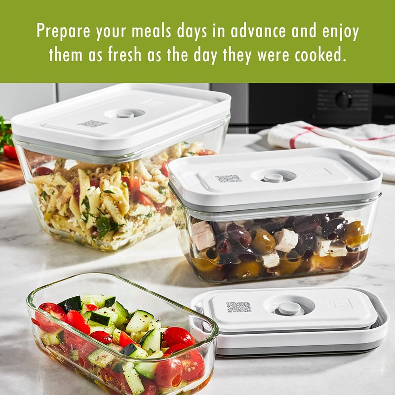ZWILLING Fresh & Save 3-pc Glass Storage Containers with Lids,