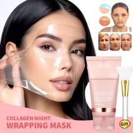Mascarilla envuelve de colágeno durante la noche RUTINA COREANA DE PIEL DE VIDRIO elasticidad hidratación
