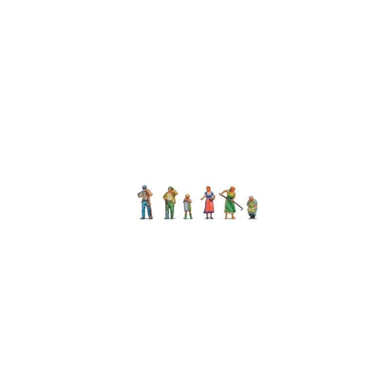 NOCH 3D Master Figures Farmers Detailed Farm Figures for Gauge