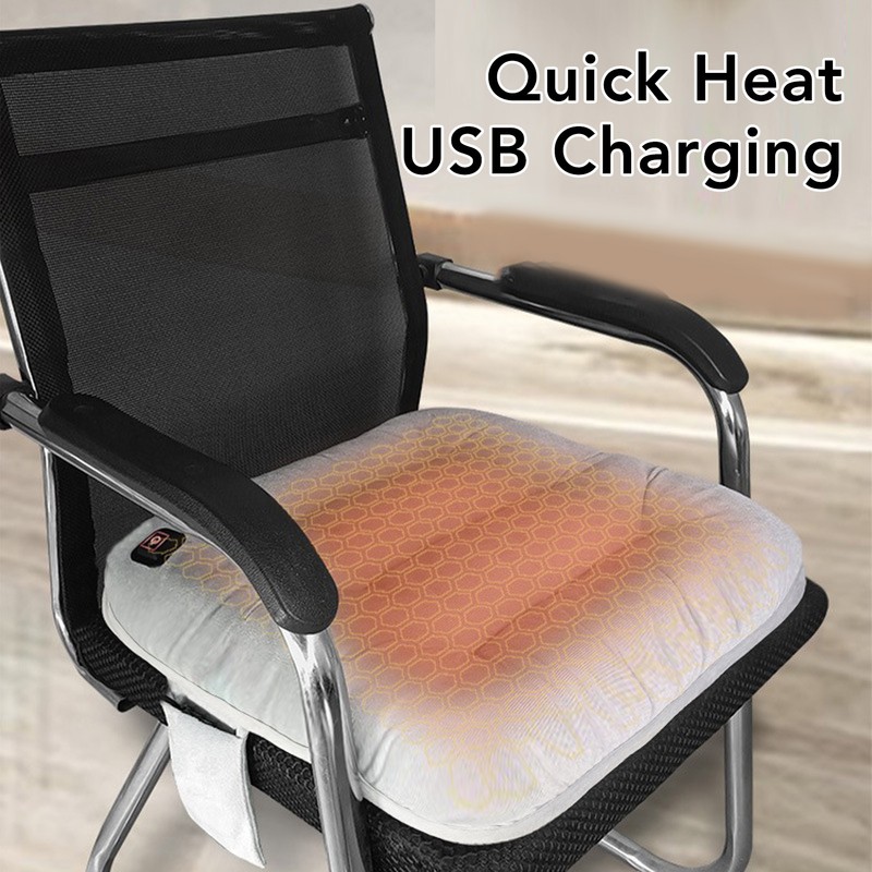 Heated Seat Cushion DC5V 2A 3 Levels Temperature Control Fast