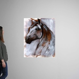 CANVAS ON DEMAND Mane Attraction I Wall Decal, Horse Artwork