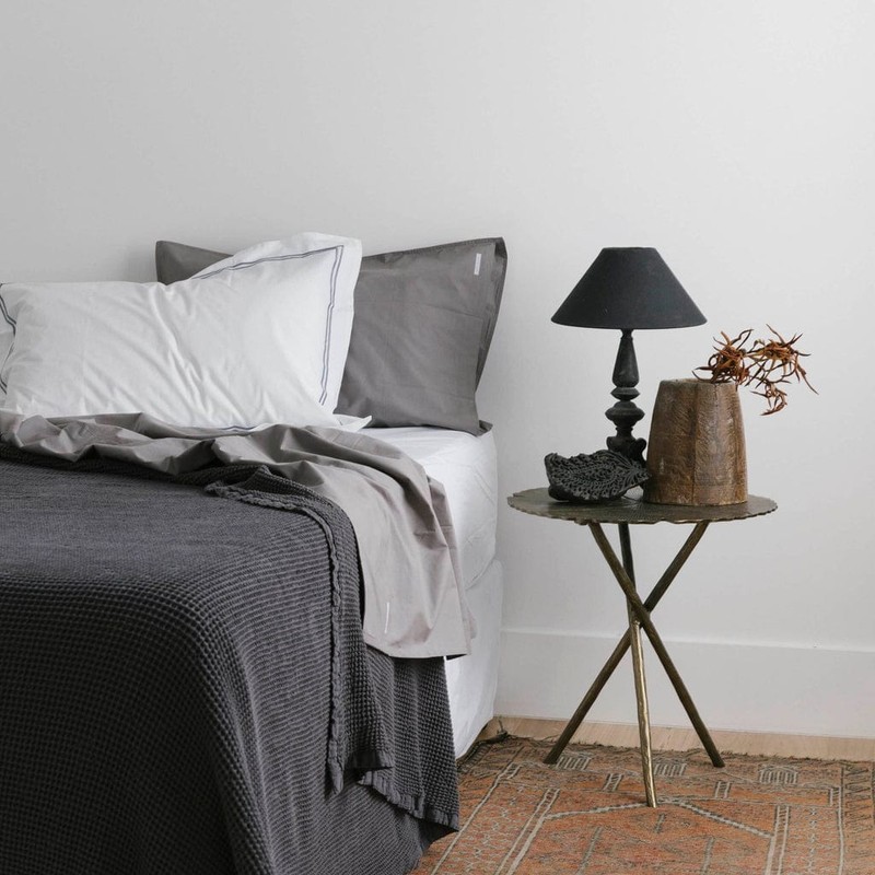 EcoLinen Organic Cotton Sheet Set, Single / White