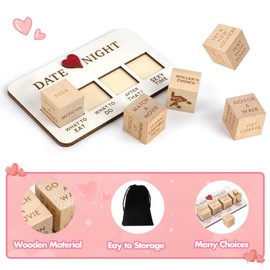 Leogony Date Night Dice for Couples, Reusable Love Decision Dice, Ideas Naughty Dice Games