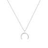 Elli Necklace Women Crescent Moon Pendant Trend in 925 Sterling