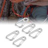 5 Pcs Spring Hook 316 Stainless Steel Carabiner Clip Heavy
