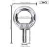 QIMEI-SHOP Eye Bolt, M4 Eye Bolt, M4 x 10, Eye