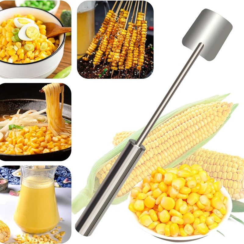 Corn on The Cob Peeler - Stainless Steel Splitter Tool