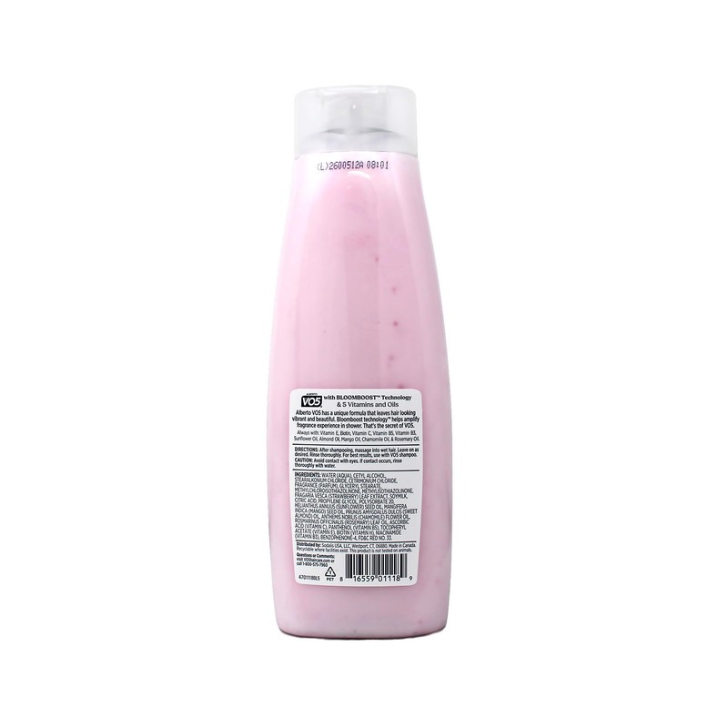 Moisture Milks Conditioner Cream, 12.5 oz, Strawberries by Vo5 (Pack
