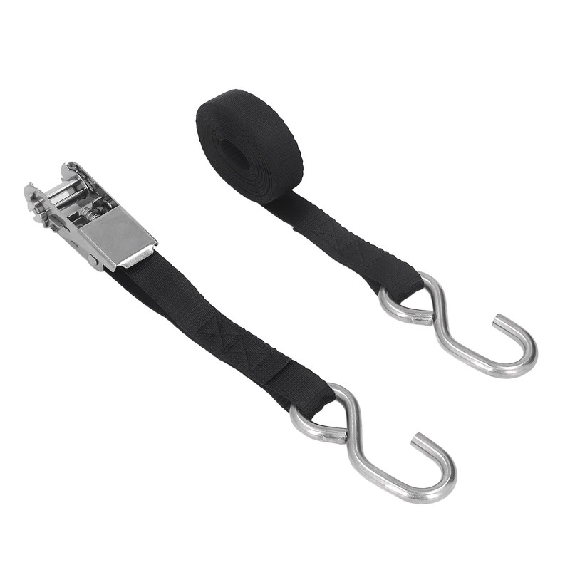 2pcs Stainless Steel Ratchet Straps,Heavy Duty Ratchet Hook with Ratchet