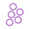 5pcs Baby Soft Silicone Teething Ring Toy Infant Safe Elastic