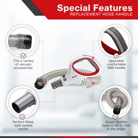 Upgraded Replacement Hose Handle for Shark Rotator Professional Lift-Away Vacuums | for Series NV500, NV501, NV502, NV503, NV504, NV505, NV510, NV552, UV560, & More Models, (Only Models Listed Below)