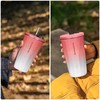 Tumbler with Straw, 600ml Vacuum Insulated, Hot & Cold with