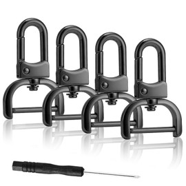 DEVPSISR 4pcs Detachable Snap Hook Swivel Clasp with Screw Bag Purse Strap Hardware Replacement,Gunmetal3/4