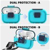 Transparent Case Compatible with Airpods Pro 2/1 (2023/2022/2019), Security Lock,