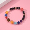 MENGLINA Women Stone Bead Charm Bracelet Universe Galaxy the Eight