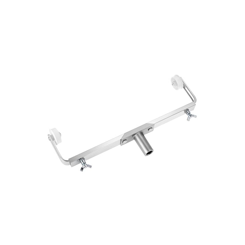 QWORK Aluminum Alloy Adjustable Paint Roller Frame for Large-Scale Projects,
