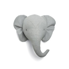 Mamas & Papas Nursery Décor, Born to be Wild, Wall Art - Elephant, Grey/Oak