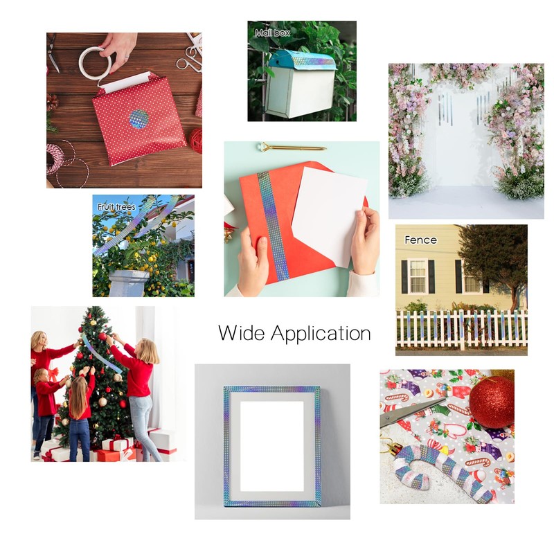 EACILLES Self-Adhesive Holographic Reflective Tape for Craft Project, DIY Art,