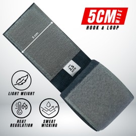 RFG Gears Kids Boxing Hand Wraps - Gel Padded Inner Gloves with Wrist Support - Easy Wraps for Junior Fighters and Youth Combat Sports Gear (Grey, 2.5 meters)