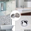 4 PCS Drain Hair Catcher Stainless Steel Kitchen Sink Strainer