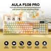 EPOMAKER X Aula F108 PRO Wireless Gaming Keyboard with Screen,