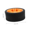 Kisangel 4PCS Rubber Tires for Model Cars Enhance Stability Performance