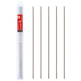 VALYRIANTOOL 1/8 in. x 12 in. Cobalt Aircraft Extension Drill Bits Set(5PCS), M35 High Speed Steel Drill Bit Extra Long Deep Hole Drilling for Stainless Steel, Plastic and Wood