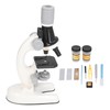 Kids Microscope Kit LED 1200X Microscope with Specimen Slides Science