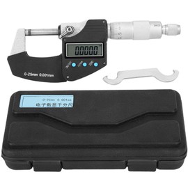 Large Screen Portable Electronic Digital Micrometer Digital Outside Micrometer Measuring Tool Metric Imperial 0.001mm Accuracy 0‑25mm