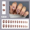 Medium Press on Nails Oval Shape Gradient Summer Fake Nails