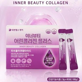 Daehyun Healthcare Inner Beauty Young Collagen Plus 3g x 60 packets / 대현헬스케어 이너뷰티 어린콜라겐플러스 3g x 60포
