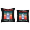 Germaphobe Team Hand Sanitizer Funny Throw Pillow