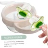 Totority 2pcs Cute Pacifier Holder Case Portable Travel Pacifier Container