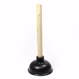 t&b enterprise Sink Plunger and Unblocker – Plunger Unblocker Tool to Easily Clear All Blocked, Small Rubber Plunger with Wooden Handle Sink Unblocker for Kitchen & Shower Drain Unblocker Bathroom
