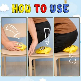 4 Pack Whoopie Cushion Toys for Kids, 8" Whoopee Cushion Prank Kit Toys for Kids, Kids Party Favors Funny White Elephant Gifts for Adults Woopie Cushion Christmas Gifts for Kids