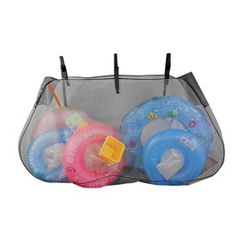 Pool Toy Storage, Black Hanging Pool Float Storage Bag, Polyester Pool Toy Storage Mesh, Beach Pool Accessories Toy Storage Organizer For Swimming Pool Toys, Pool Noodle, Floats, Inflatable Toys
