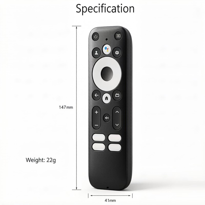 Remote Case for Google TV Remote, Lightweight Anti-Slip Skin-Friendly Silicone