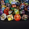 HDdais 10 Pack of D% Dice Random Color D00 Polyhedral
