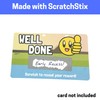 Pack of 50, Heart Scratch Off Sticker - 8 x