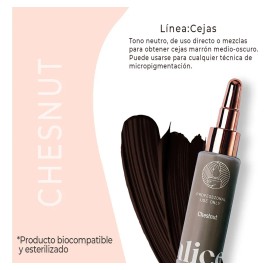 Pigmento Para Microblading Alice Cosmetic Chestnut 2pz Duo-chestnut