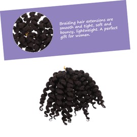 TOVINANNA 4pcs Fluffy Synthetic Spring Braiding Hair Extensions for Crochet Styles Natural-looking Short Curls for Daily Wear and Special Occasions