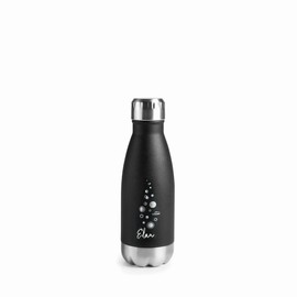 Lacor 62536 Double Wall Stainless Steel Bottle - Black, 0.26 Litre
