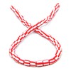 1 Strand of 60 Red & White Candy Cane Striped