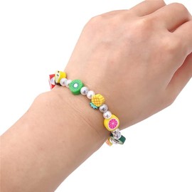 JJLFresheners 100 Pcs Medium Green Round Polymer Clay Bead Set for Jewelry Making