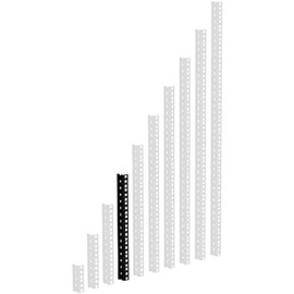 61535 B 8 - Heavy duty Rack Strip black 8 U