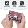 YIJIKJY Decorative Light Switch Plate Covers Pink Leopard Glitter Diamonds