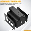 Okerny Rocker/Toggle Switch Box - 3 Gang Switches Installation housing