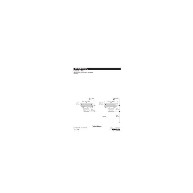 Duostrainer L/Tailpiece